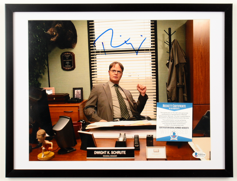 Rainn Wilson Signed "The Office" Custom Framed Photo (Beckett) at PristineAuction.com Rainn Wilson Signed "The Office" Custom Framed Photo (Beckett) at PristineAuction.com