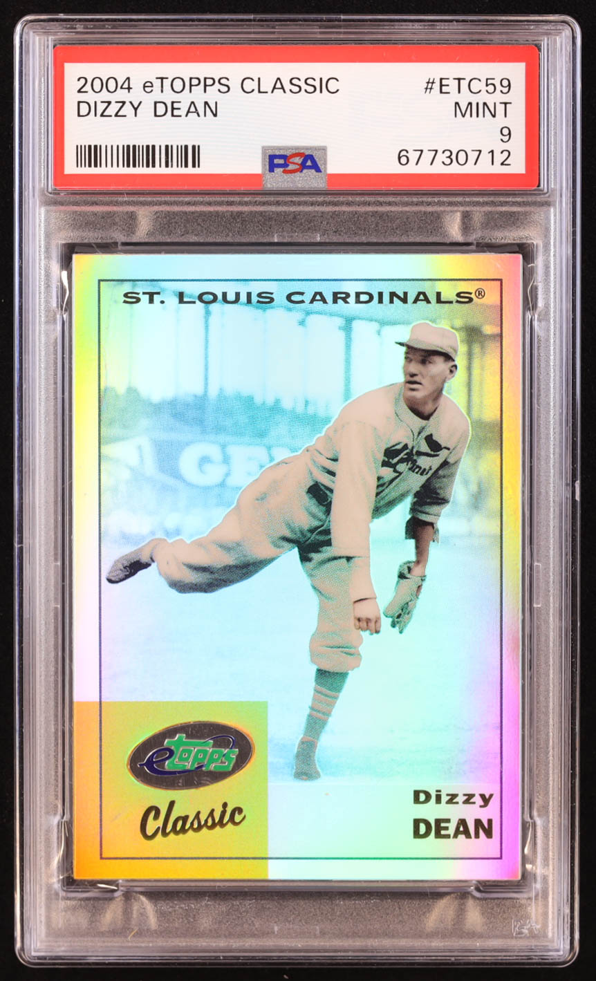 Dizzy Dean 2004 eTopps Classic #59 (PSA 9) at PristineAuction.com Dizzy Dean 2004 eTopps Classic #59 (PSA 9) at PristineAuction.com