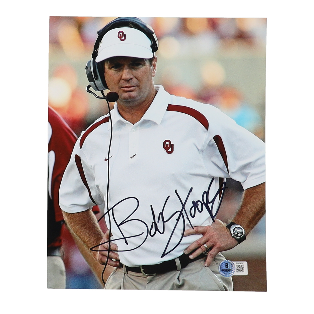 Bob Stoops Signed Oklahoma Sooners 8x10 Photo (Beckett) | Pristine Auction
