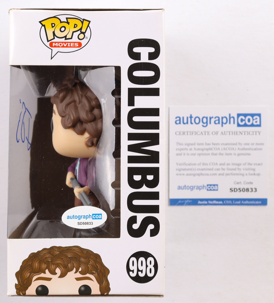 Jesse Eisenberg Signed "Zombieland" #998 Columbus Funko Pop! Vinyl Figure (ACOA) at PristineAuction.com Jesse Eisenberg Signed "Zombieland" #998 Columbus Funko Pop! Vinyl Figure (ACOA) at PristineAuction.com