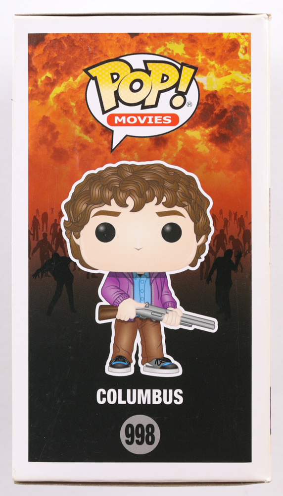 Jesse Eisenberg Signed "Zombieland" #998 Columbus Funko Pop! Vinyl Figure (ACOA) at PristineAuction.com Jesse Eisenberg Signed "Zombieland" #998 Columbus Funko Pop! Vinyl Figure (ACOA) at PristineAuction.com