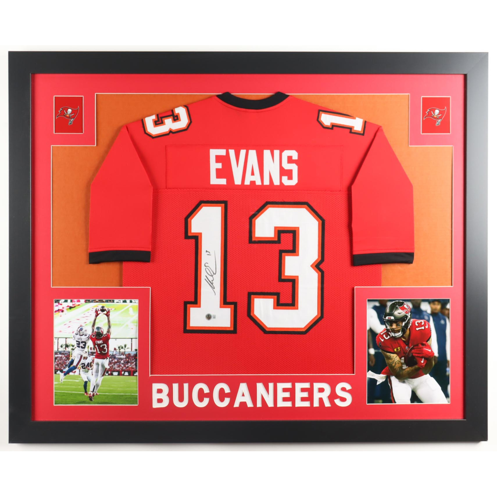 Mike Evans Signed Custom Framed Jersey Display (Beckett) at PristineAuction.com