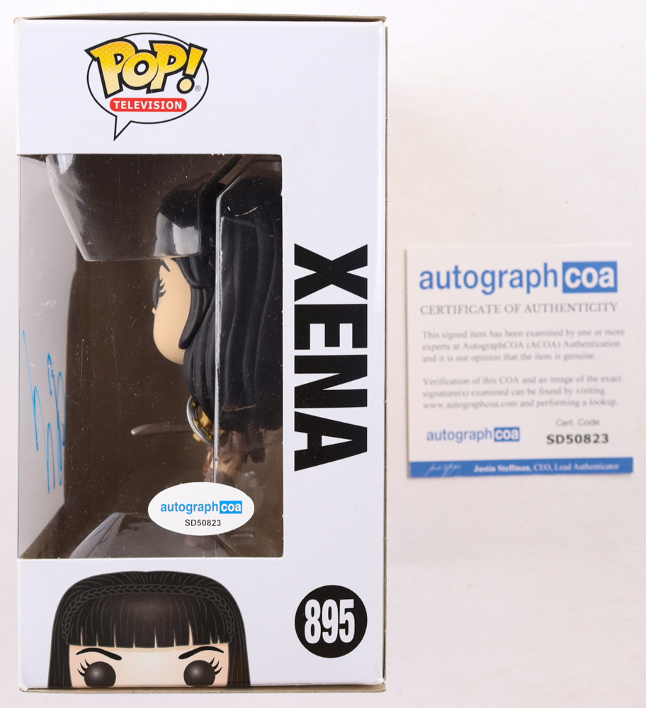 Lucy Lawless Signed "Xena: Warrior Princess" #895 Xena Funko Pop! Vinyl Figure (AutographCOA) at PristineAuction.com Lucy Lawless Signed "Xena: Warrior Princess" #895 Xena Funko Pop! Vinyl Figure (AutographCOA) at PristineAuction.com