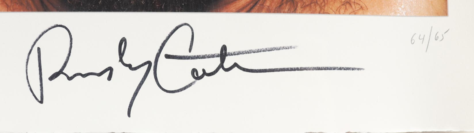 Randy Couture Signed 22.25x23.25 "The Real Captain America" Giclee by Eric Williams #63/65 (Beyond the Cage & PA) at PristineAuction.com Randy Couture Signed 22.25x23.25 "The Real Captain America" Giclee by Eric Williams #63/65 (Beyond the Cage & PA) at PristineAuction.com