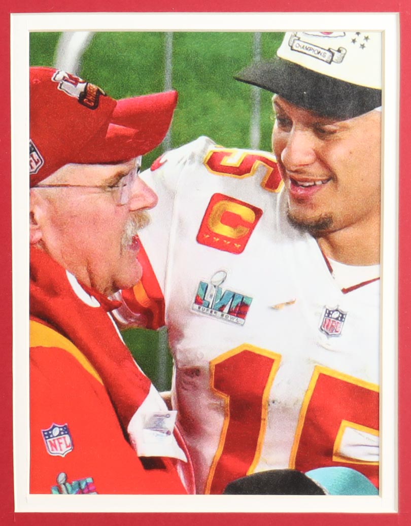 Patrick Mahomes Custom Framed Jersey Display With Super Bowl LV Pin & (2) Cloth Team Logo Patches (JSA) at PristineAuction.com Patrick Mahomes Custom Framed Jersey Display With Super Bowl LV Pin & (2) Cloth Team Logo Patches (JSA) at PristineAuction.com