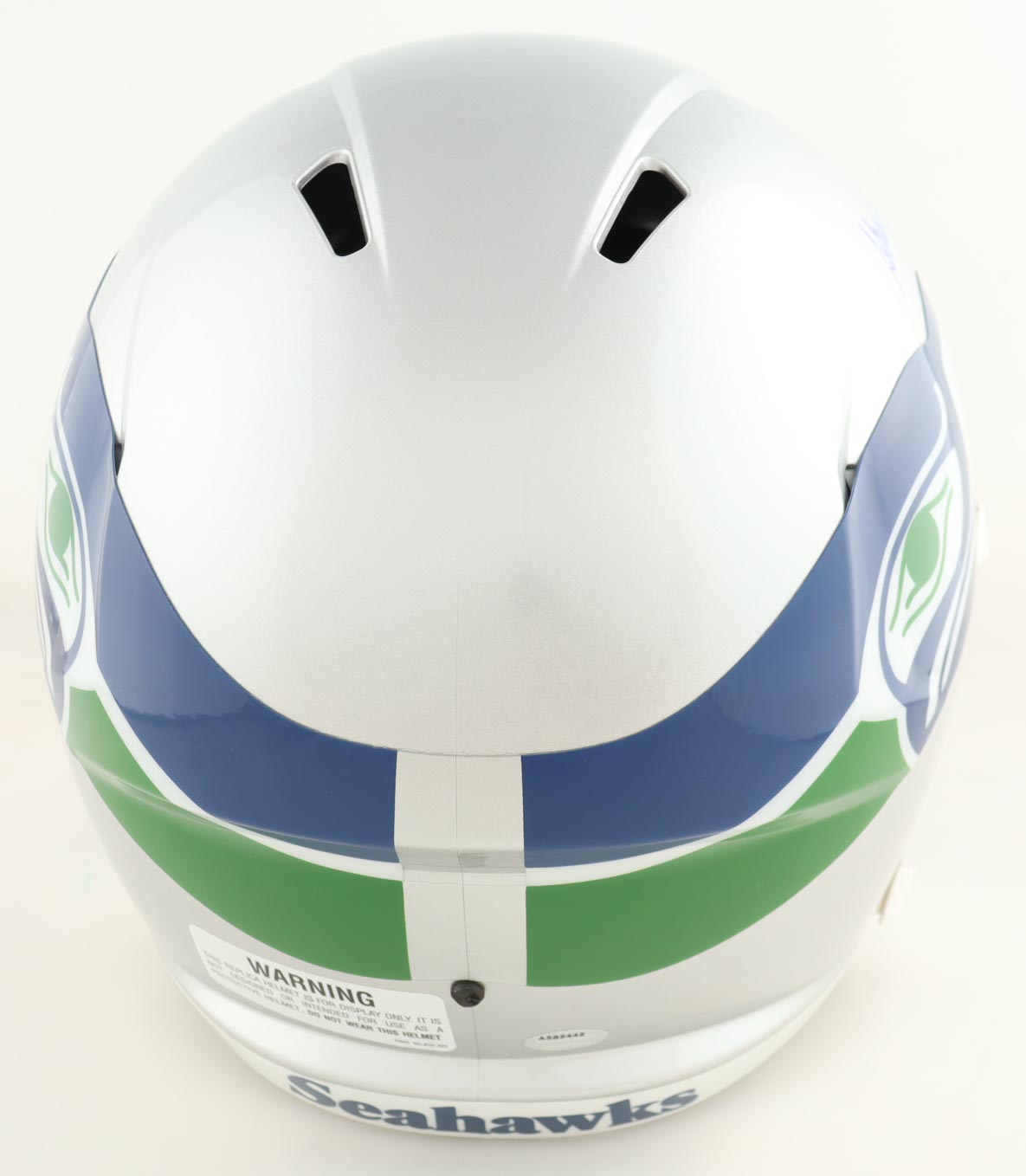Steve Largent Signed Seahawks Full-Size Throwback Alternate Speed Helmet Inscribed "HOF '95" (Schwartz) at PristineAuction.com Steve Largent Signed Seahawks Full-Size Throwback Alternate Speed Helmet Inscribed "HOF '95" (Schwartz) at PristineAuction.com