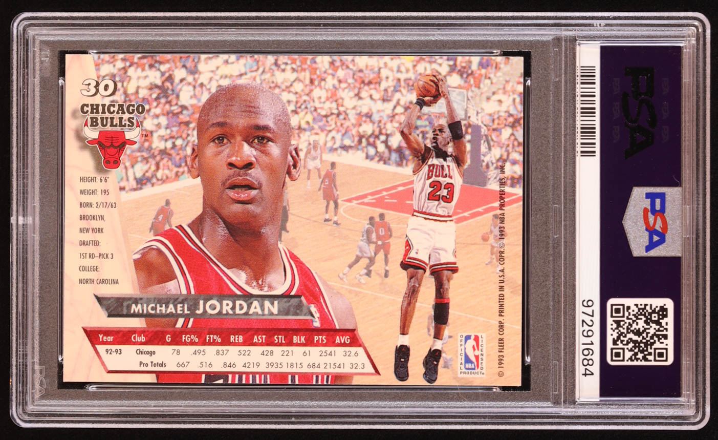 Michael Jordan 1993-94 Ultra #30 (PSA 8) at PristineAuction.com Michael Jordan 1993-94 Ultra #30 (PSA 8) at PristineAuction.com