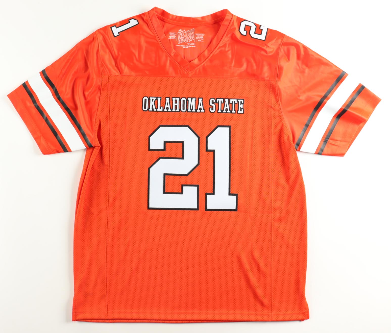 Barry Sanders Signed Oklahoma State Cowboys Retro Brand Authentic Jersey (Schwartz) at PristineAuction.com Barry Sanders Signed Oklahoma State Cowboys Retro Brand Authentic Jersey (Schwartz) at PristineAuction.com