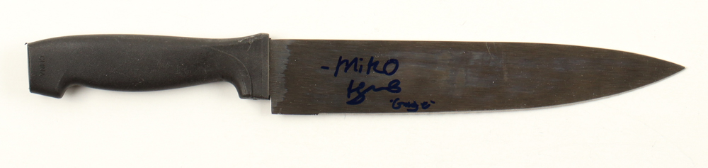 Miko Hughes Signed Knife Inscribed "Gage" (JSA) at PristineAuction.com Miko Hughes Signed Knife Inscribed "Gage" (JSA) at PristineAuction.com