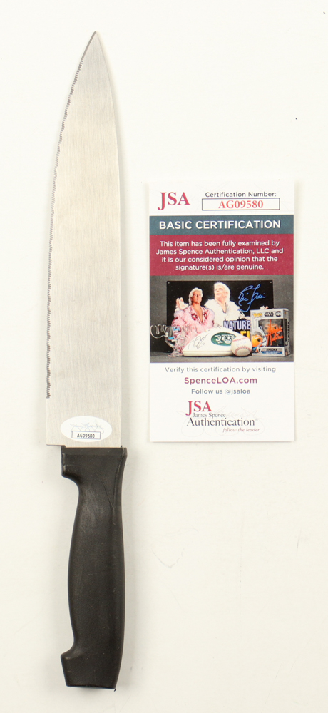 Miko Hughes Signed Knife Inscribed "Gage" (JSA) at PristineAuction.com Miko Hughes Signed Knife Inscribed "Gage" (JSA) at PristineAuction.com