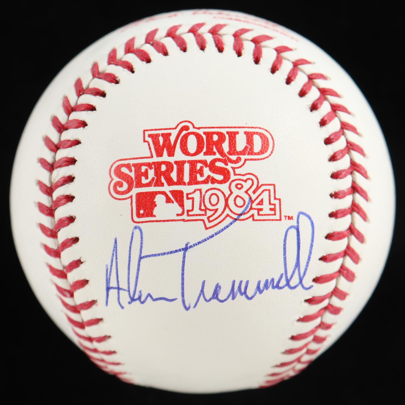 Alan Trammell Signed 1984 World Series Baseball (Schwartz) at PristineAuction.com Alan Trammell Signed 1984 World Series Baseball (Schwartz) at PristineAuction.com
