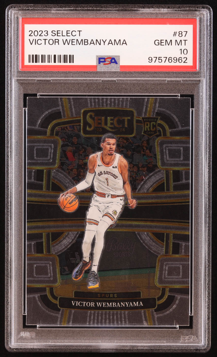 Victor Wembanyama 2023-24 Select #87 RC (PSA 10) at PristineAuction.com Victor Wembanyama 2023-24 Select #87 RC (PSA 10) at PristineAuction.com