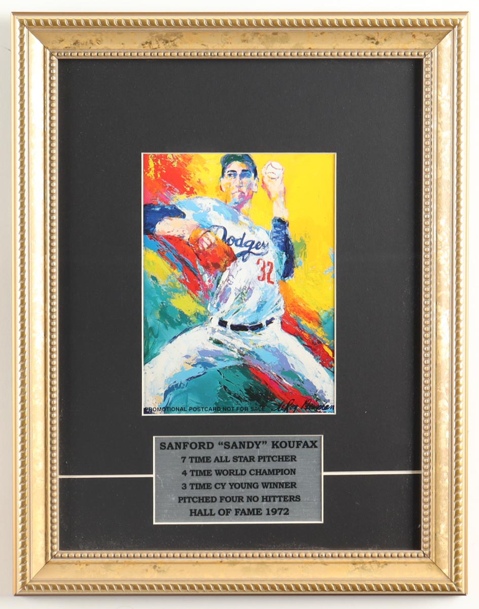 LeRoy Neiman "Sandy Koufax" Custom Framed Print Display at PristineAuction.com LeRoy Neiman "Sandy Koufax" Custom Framed Print Display at PristineAuction.com