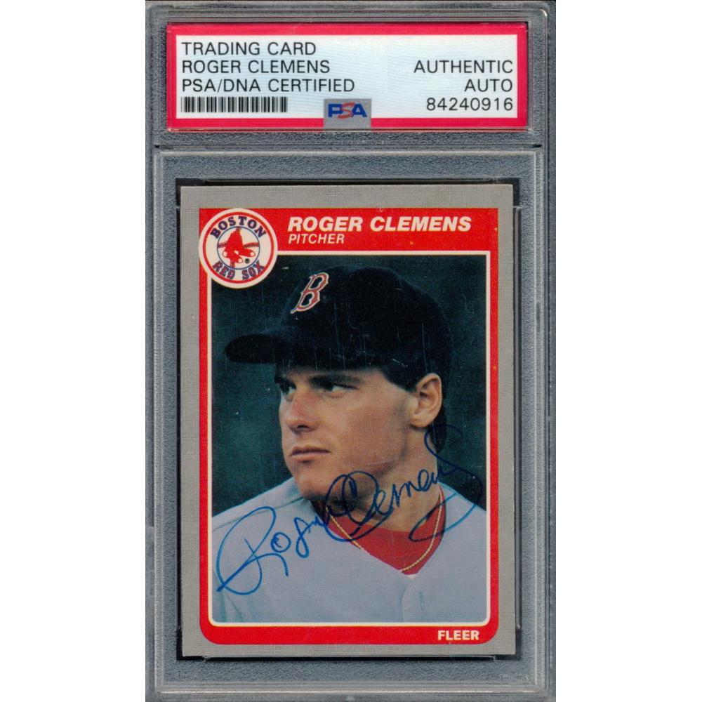 Roger Clemens Signed 1985 Fleer #155 RC (PSA) | Pristine Auction