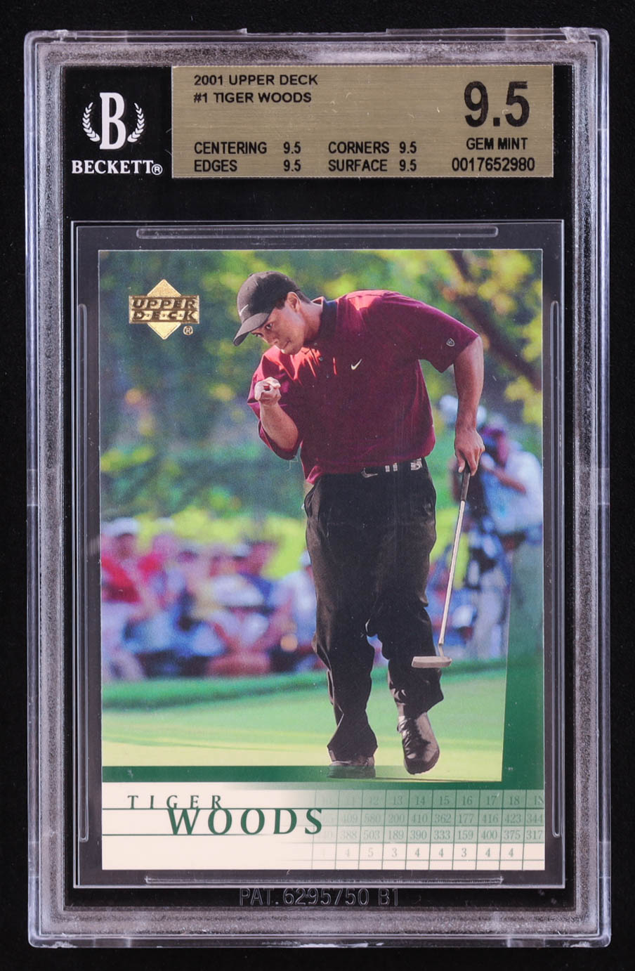 Tiger Woods 2001 Upper Deck #1 RC (BGS 9.5) at PristineAuction.com Tiger Woods 2001 Upper Deck #1 RC (BGS 9.5) at PristineAuction.com
