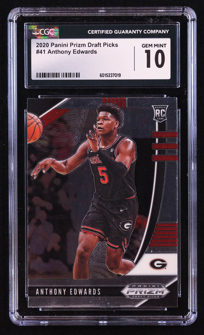 Anthony Edwards 2020-21 Panini Prizm Draft Picks #41 RC (CGC 10) at PristineAuction.com Anthony Edwards 2020-21 Panini Prizm Draft Picks #41 RC (CGC 10) at PristineAuction.com