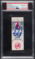 Pete Rose Signed 1976 ALCS Ticket Inscribed "1976 W.S. Champ" (PSA | Autograph Graded 10) at PristineAuction.com