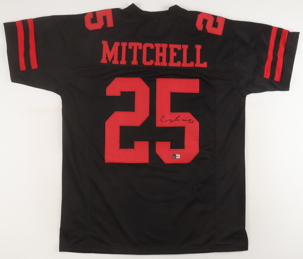 Elijah Mitchell Signed Jersey (Beckett) at PristineAuction.com Elijah Mitchell Signed Jersey (Beckett) at PristineAuction.com