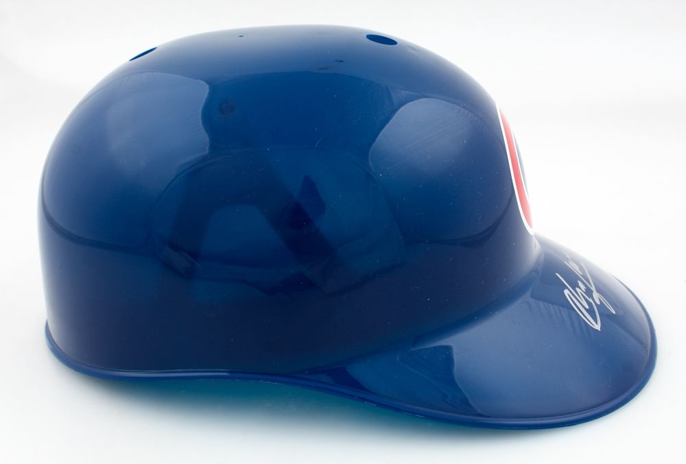 Aroldis Chapman Signed Cubs Full-Size Batting Helmet (Schwartz) at PristineAuction.com Aroldis Chapman Signed Cubs Full-Size Batting Helmet (Schwartz) at PristineAuction.com