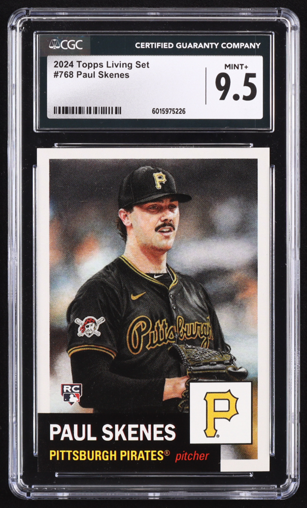 Paul Skenes 2024 Topps Living Set #768 RC (CGC 9.5) at PristineAuction.com Paul Skenes 2024 Topps Living Set #768 RC (CGC 9.5) at PristineAuction.com