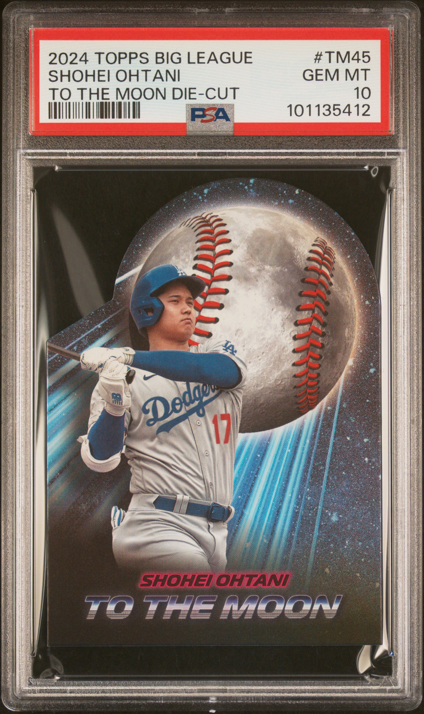 Shohei Ohtani 2024 Topps Big League To The Moon Die-Cut #TM45 (PSA 10) at PristineAuction.com Shohei Ohtani 2024 Topps Big League To The Moon Die-Cut #TM45 (PSA 10) at PristineAuction.com