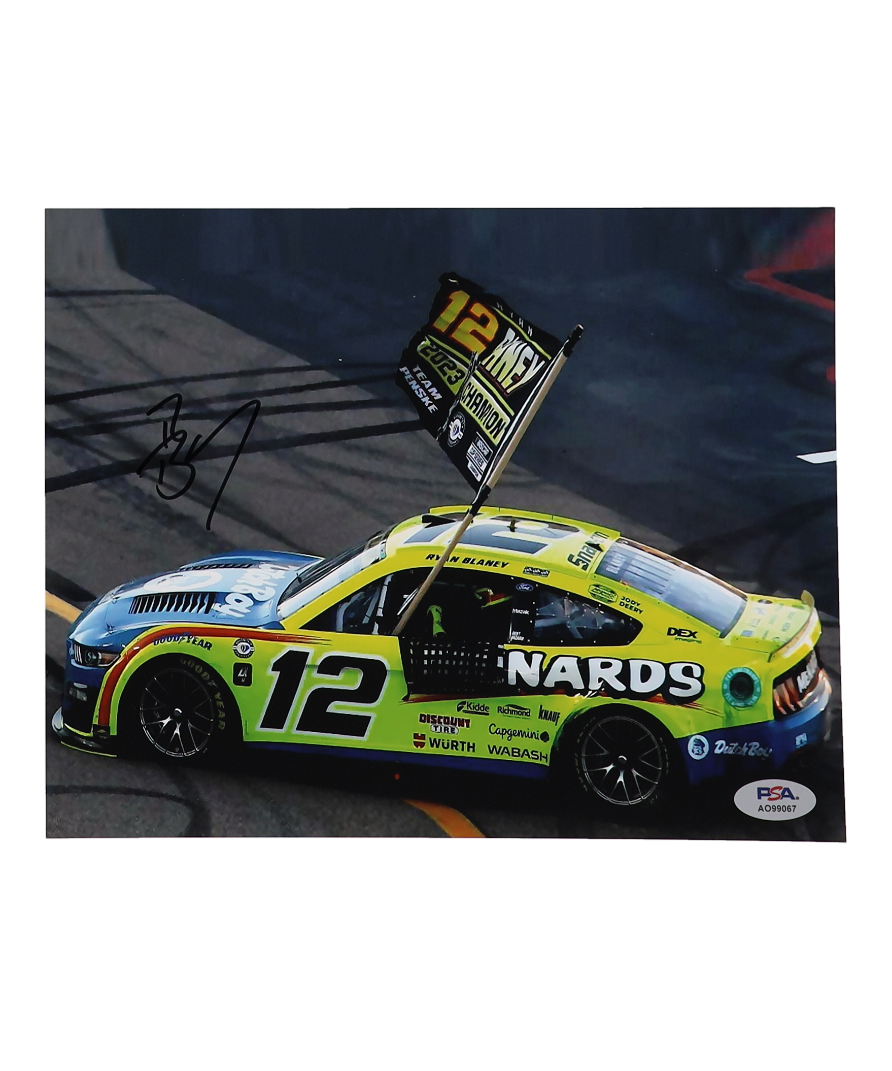 Ryan Blaney Signed NASCAR 8x10 Photo (PSA) at PristineAuction.com Ryan Blaney Signed NASCAR 8x10 Photo (PSA) at PristineAuction.com