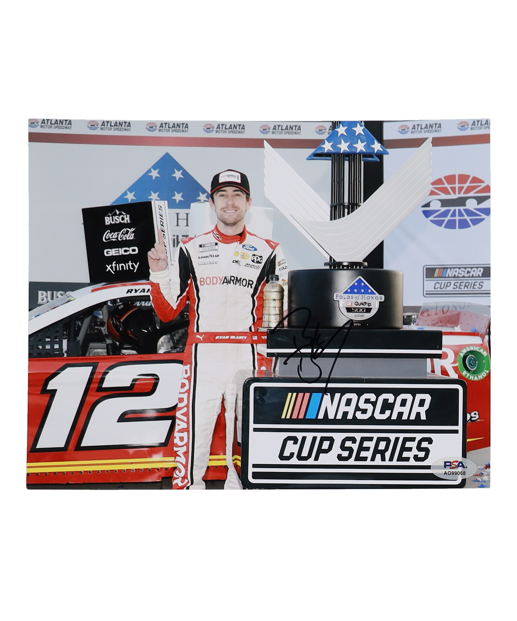 Ryan Blaney Signed NASCAR 8x10 Photo (PSA) at PristineAuction.com Ryan Blaney Signed NASCAR 8x10 Photo (PSA) at PristineAuction.com