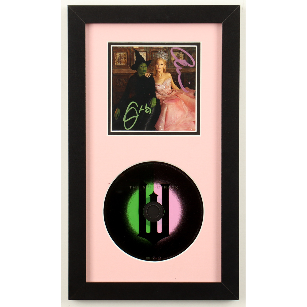 Ariana Grande & Cynthia Erivo Signed Custom Framed