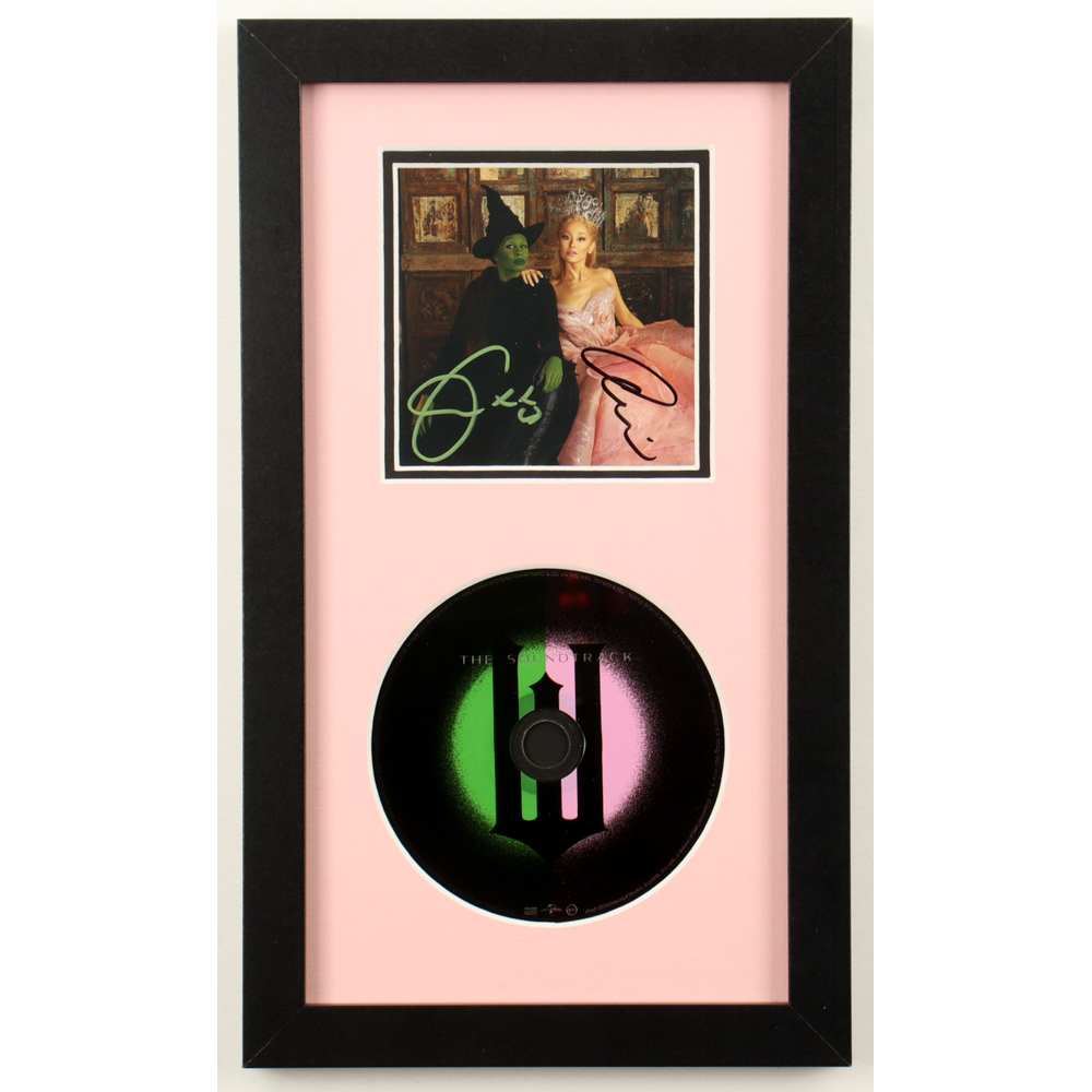 Ariana Grande & Cynthia Erivo Signed Custom Framed
