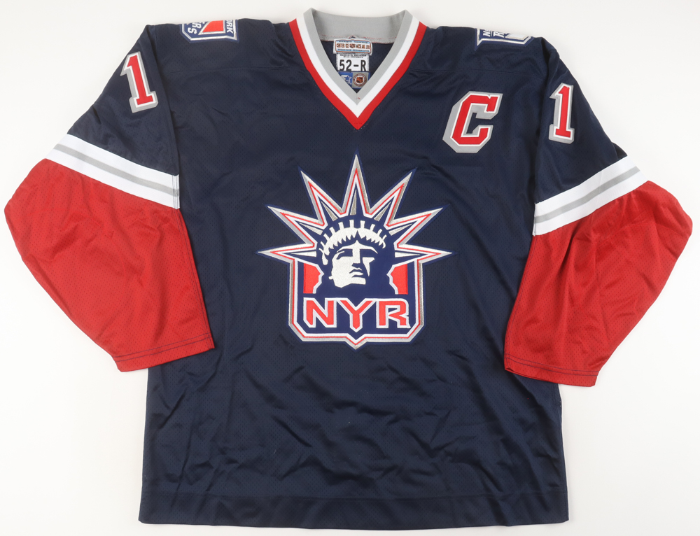 Mark Messier Signed Rangers Captain's Jersey (JSA) at PristineAuction.com Mark Messier Signed Rangers Captain's Jersey (JSA) at PristineAuction.com