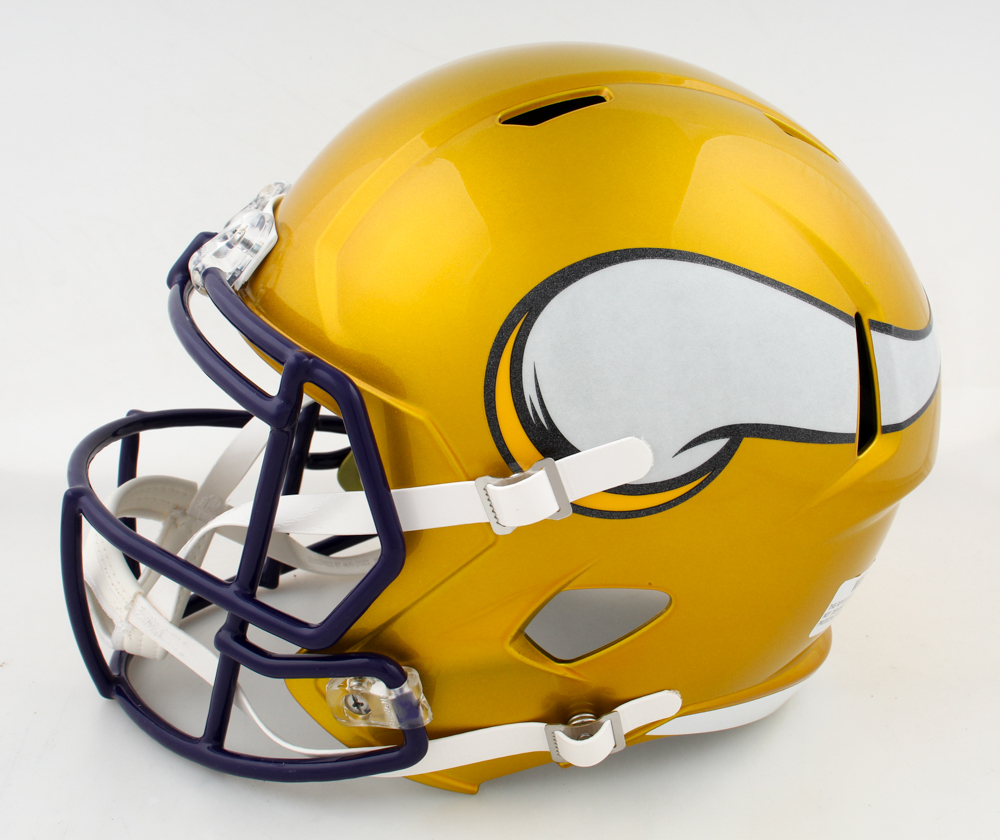 Adrian Peterson Signed Vikings Full-Size Flash Alternate Speed Helmet (Schwartz) at PristineAuction.com Adrian Peterson Signed Vikings Full-Size Flash Alternate Speed Helmet (Schwartz) at PristineAuction.com