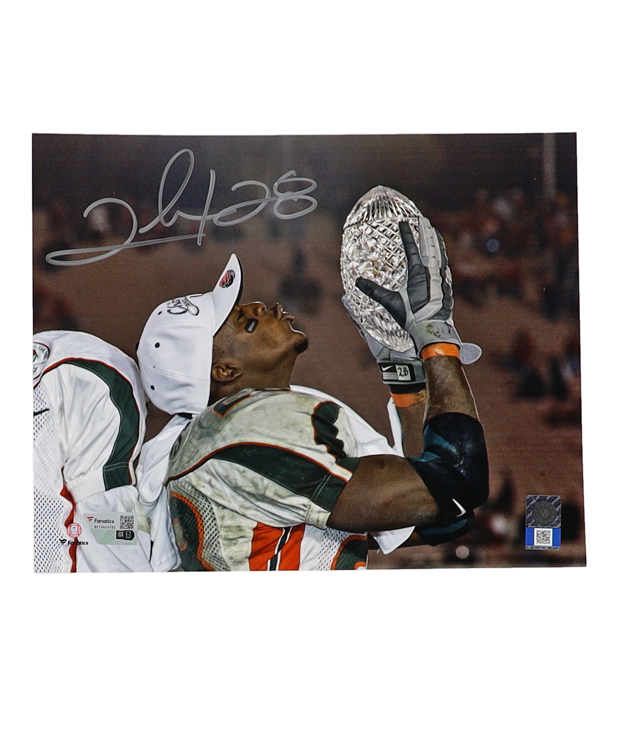 Clinton Portis Signed Miami Hurricanes 8x10 Photo (Fanatics) at PristineAuction.com Clinton Portis Signed Miami Hurricanes 8x10 Photo (Fanatics) at PristineAuction.com