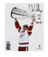 Chris Chelios Signed Red Wings 8x10 Photo Inscribed "02, 08 Champs" (Schwartz) at PristineAuction.com