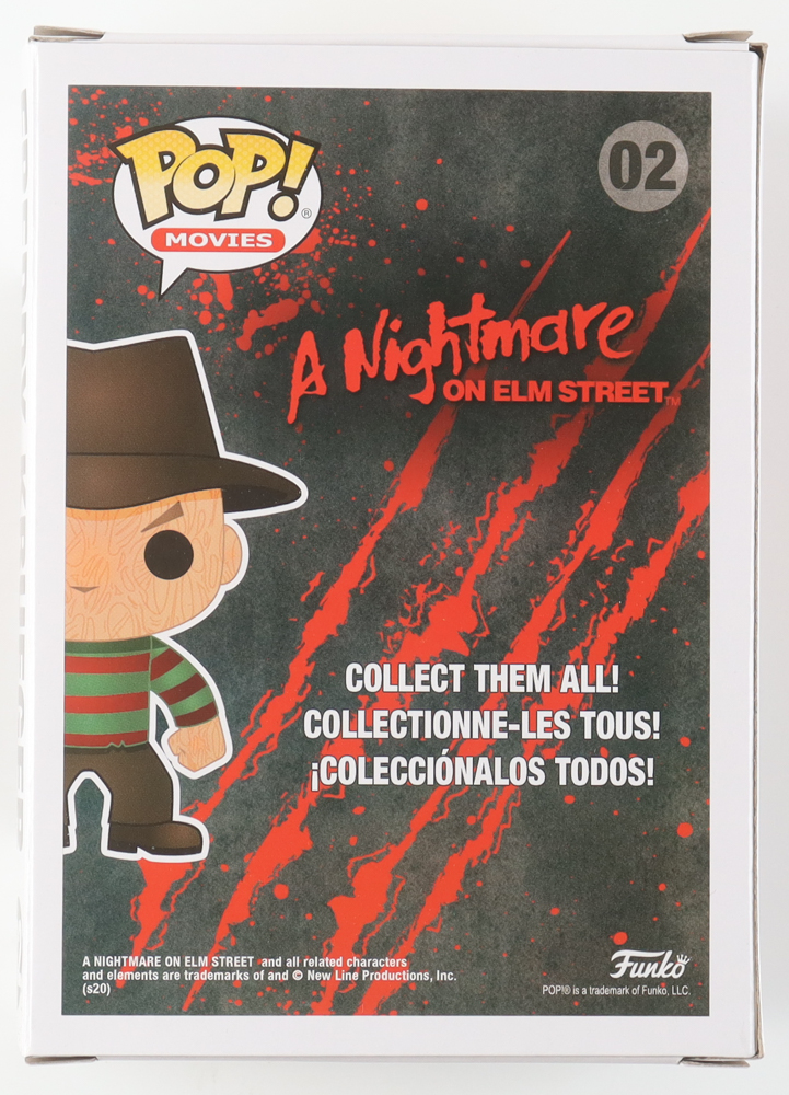 Heather Langenkamp Signed "A Nightmare on Elm Street" #02 Freddy Krueger Funko Pop! Vinyl Figure Inscribed "Nancy" & "Never Sleep Again" (JSA) at PristineAuction.com Heather Langenkamp Signed "A Nightmare on Elm Street" #02 Freddy Krueger Funko Pop! Vinyl Figure Inscribed "Nancy" & "Never Sleep Again" (JSA) at PristineAuction.com