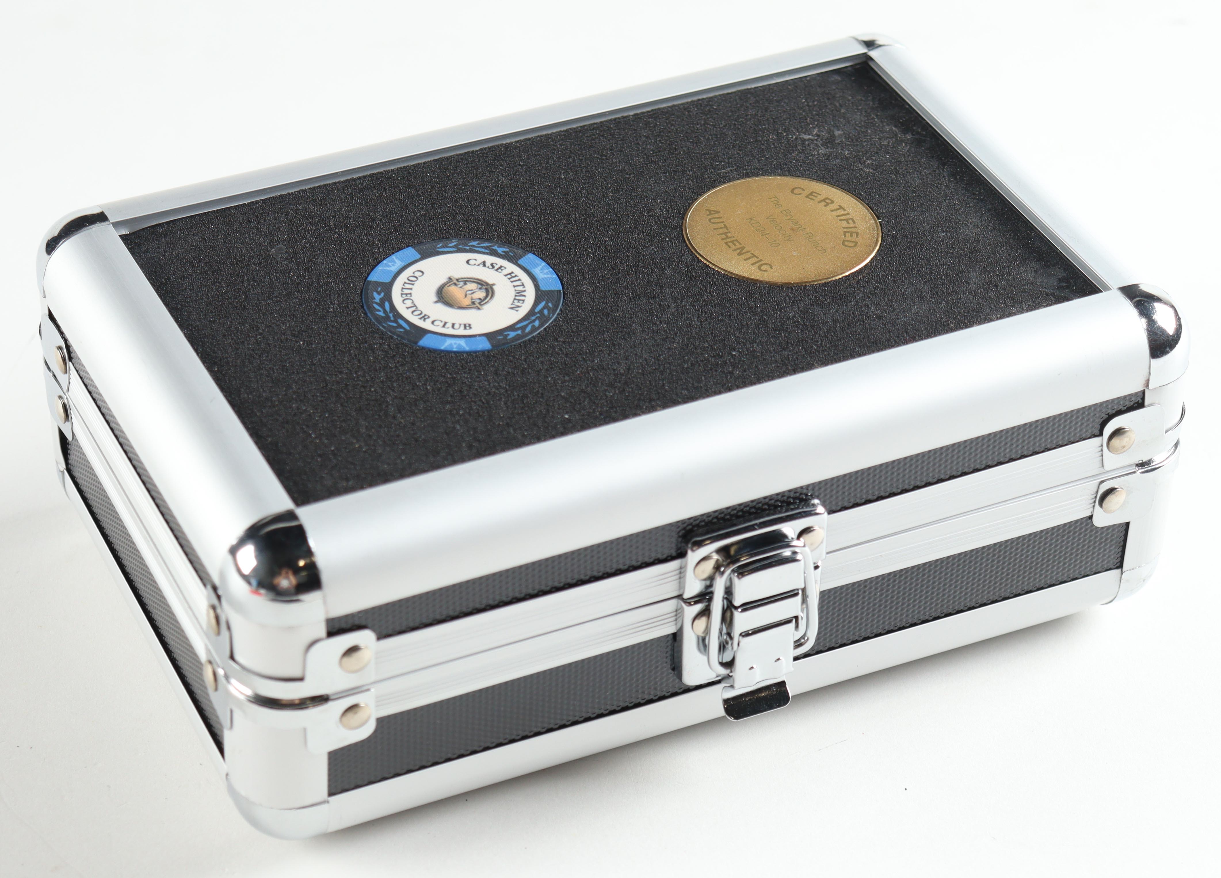 Kobe Bryant The Case Hitmen "The Bryant Bunch: Kobe Day 2024" Velocity Refractor #187 #1/1 with Carrying Case at PristineAuction.com Kobe Bryant The Case Hitmen "The Bryant Bunch: Kobe Day 2024" Velocity Refractor #187 #1/1 with Carrying Case at PristineAuction.com