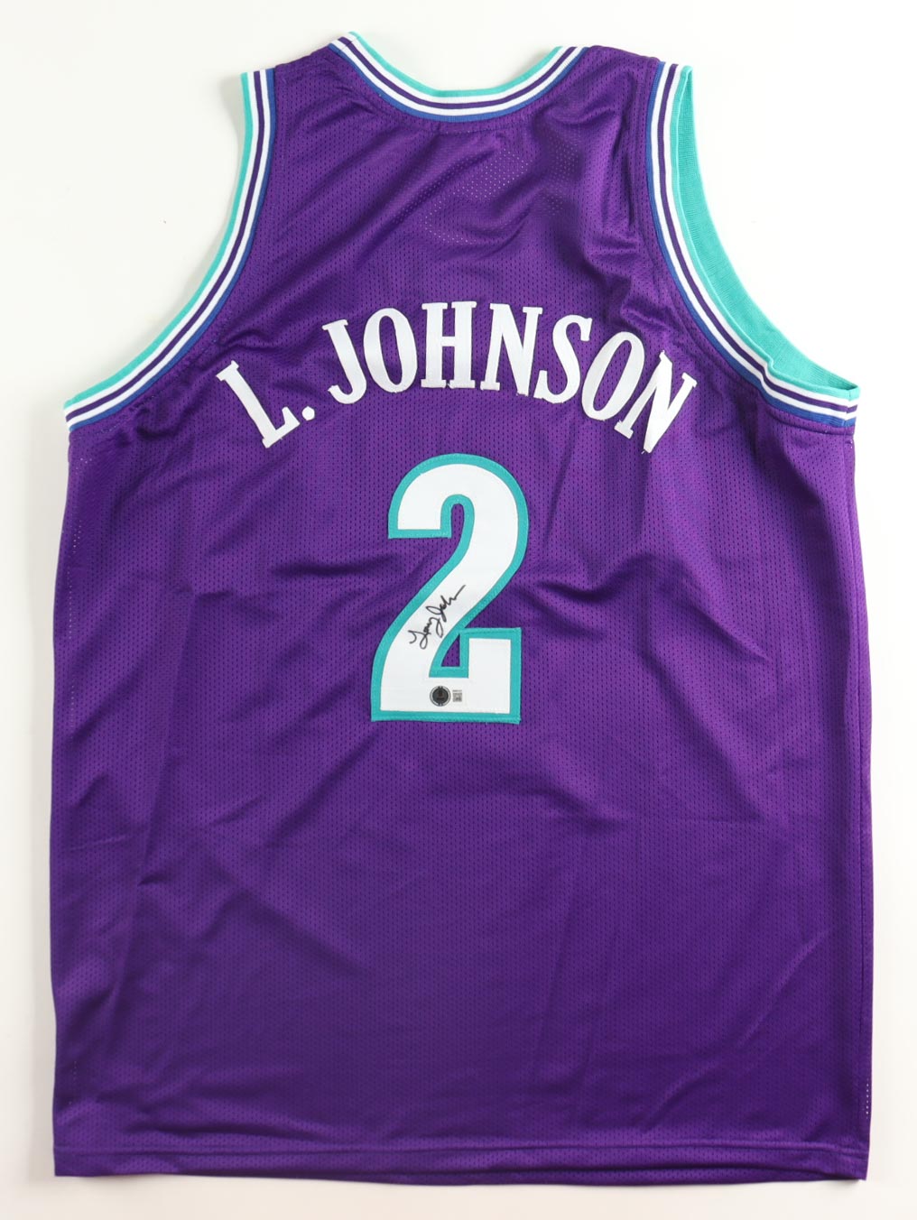 Larry Johnson Signed Jersey (Beckett) at PristineAuction.com Larry Johnson Signed Jersey (Beckett) at PristineAuction.com