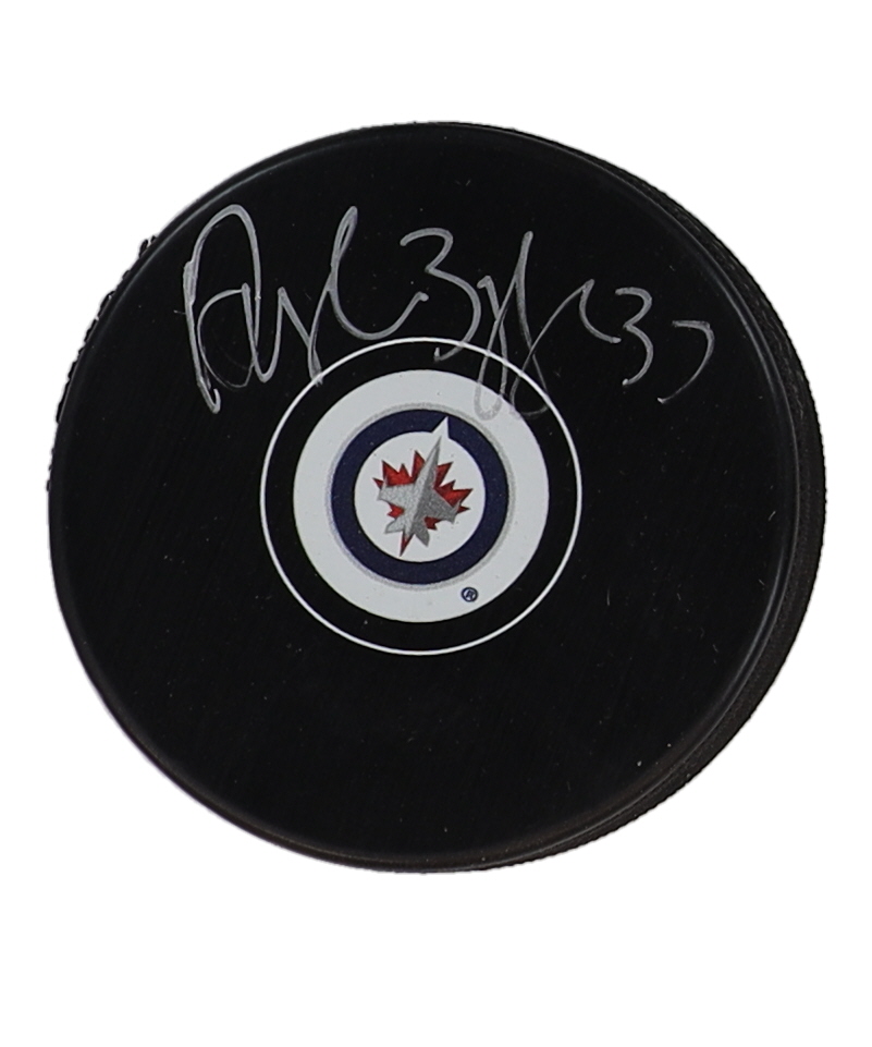 Dustin Byfuglien Signed Jets Logo Hockey Puck (Schwartz) at PristineAuction.com Dustin Byfuglien Signed Jets Logo Hockey Puck (Schwartz) at PristineAuction.com