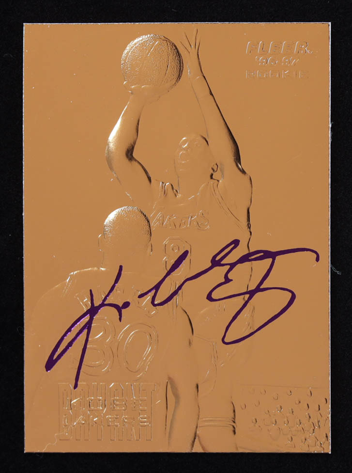 Kobe Bryant 1996-97 Fleer Purple Signature 23Kt Gold RC at PristineAuction.com Kobe Bryant 1996-97 Fleer Purple Signature 23Kt Gold RC at PristineAuction.com