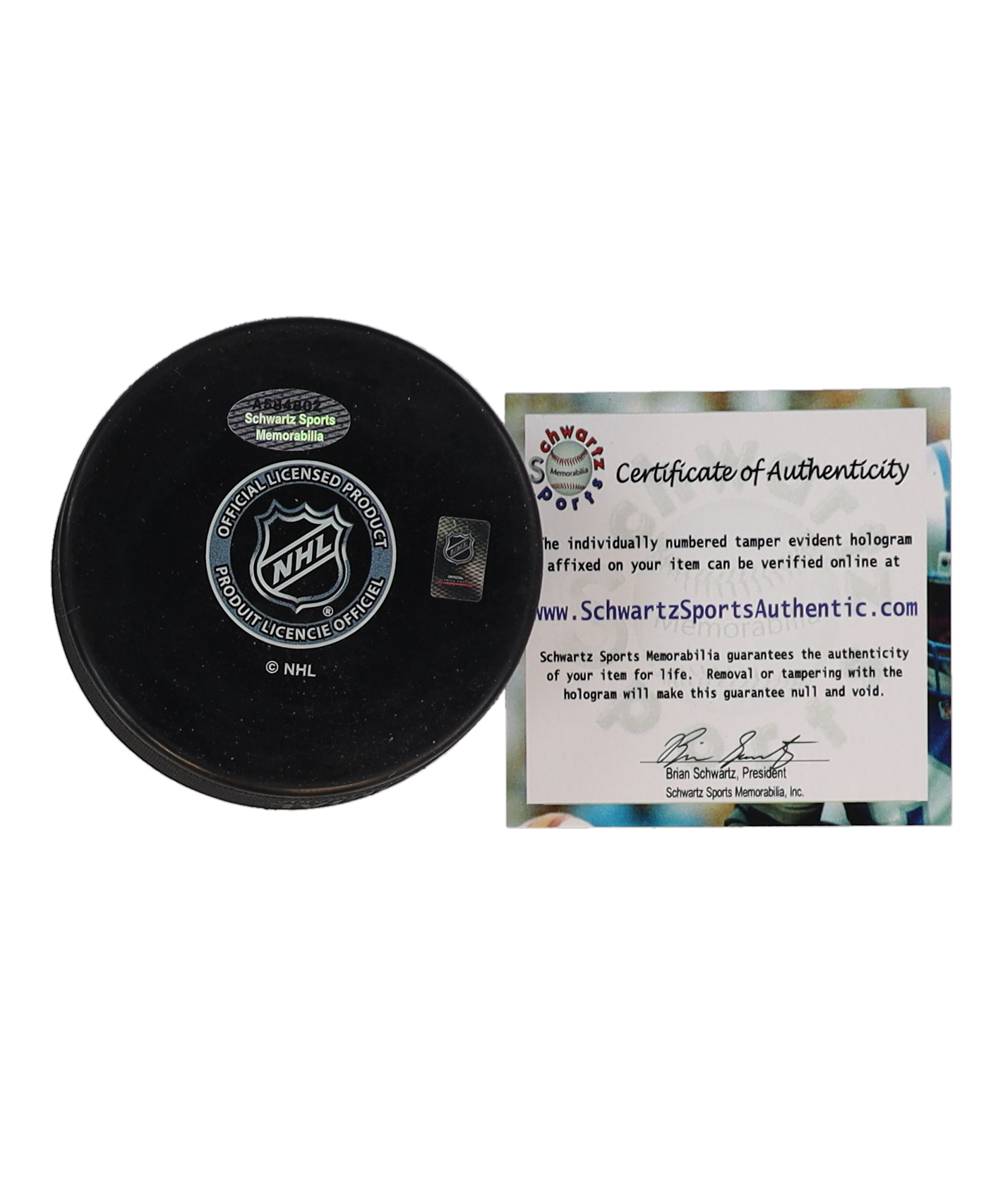 Johnny Bucyk Signed Bruins Logo Hockey Puck Inscribed "H.O.F. 1981" (Schwartz) at PristineAuction.com Johnny Bucyk Signed Bruins Logo Hockey Puck Inscribed "H.O.F. 1981" (Schwartz) at PristineAuction.com