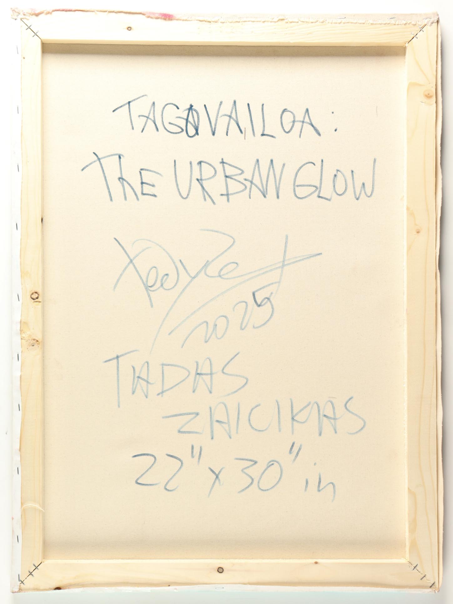 "Tagovailoa_ The Urban Glow" 22x30 2025 Original Painting on Canvas by Tadas Zaicikas | TedyZet (Zaicikas) at PristineAuction.com "Tagovailoa_ The Urban Glow" 22x30 2025 Original Painting on Canvas by Tadas Zaicikas | TedyZet (Zaicikas) at PristineAuction.com