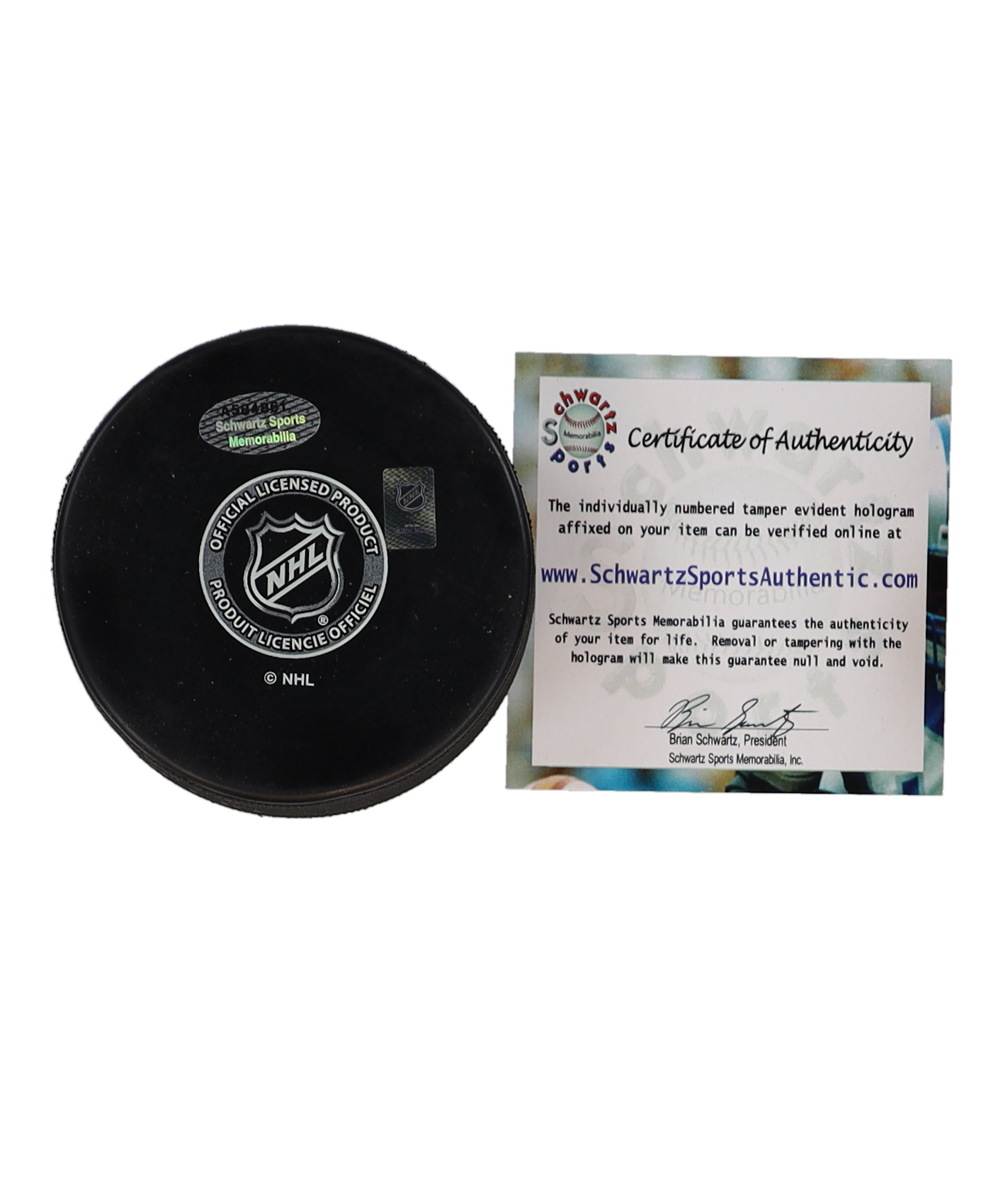 Billy Smith Signed Islanders Logo Hockey Puck Inscribed "HOF 93" (Schwartz) at PristineAuction.com Billy Smith Signed Islanders Logo Hockey Puck Inscribed "HOF 93" (Schwartz) at PristineAuction.com