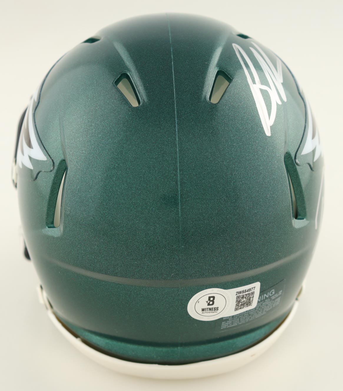 Darius Slay & Brandon Graham Signed Eagles Speed Mini Helmet (Beckett) at PristineAuction.com Darius Slay & Brandon Graham Signed Eagles Speed Mini Helmet (Beckett) at PristineAuction.com