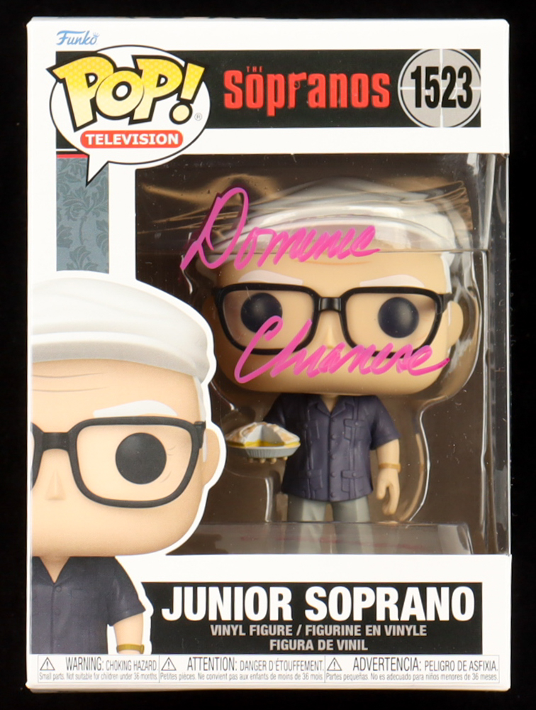 Dominic Chianese Signed "The Sopranos" #1523 Junior Soprano Funko Pop! Vinyl Figure (Beckett) at PristineAuction.com Dominic Chianese Signed "The Sopranos" #1523 Junior Soprano Funko Pop! Vinyl Figure (Beckett) at PristineAuction.com