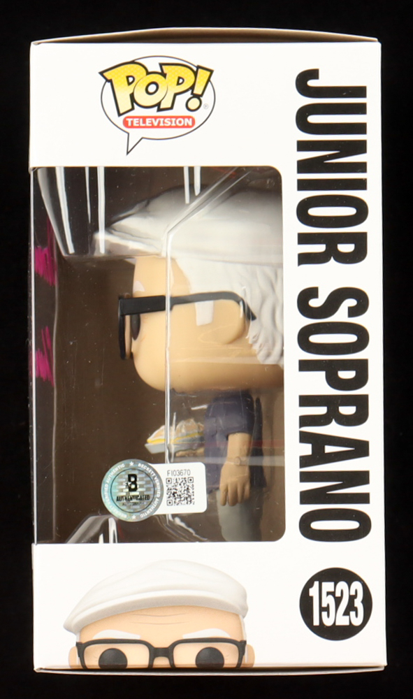 Dominic Chianese Signed "The Sopranos" #1523 Junior Soprano Funko Pop! Vinyl Figure (Beckett) at PristineAuction.com Dominic Chianese Signed "The Sopranos" #1523 Junior Soprano Funko Pop! Vinyl Figure (Beckett) at PristineAuction.com