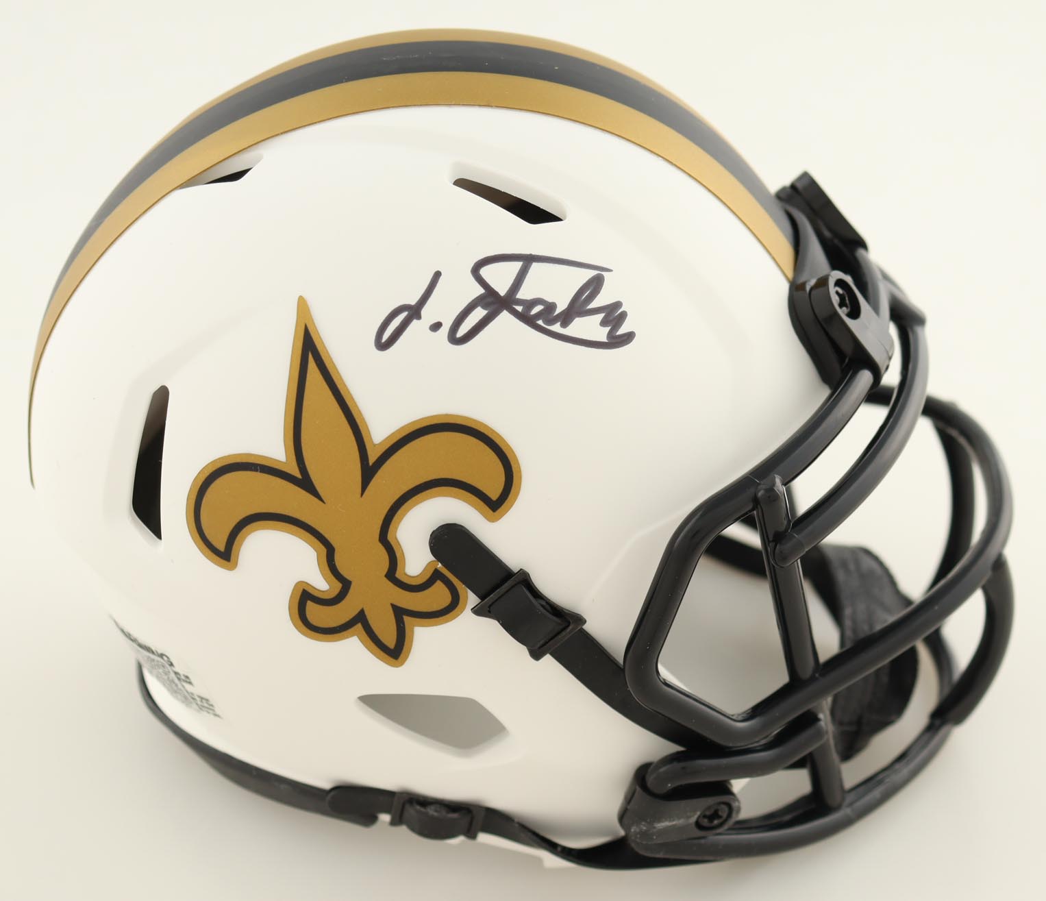 Isaiah Foskey Signed Saints Lunar Eclipse Alternate Speed Mini Helmet (JSA & PIA) at PristineAuction.com Isaiah Foskey Signed Saints Lunar Eclipse Alternate Speed Mini Helmet (JSA & PIA) at PristineAuction.com