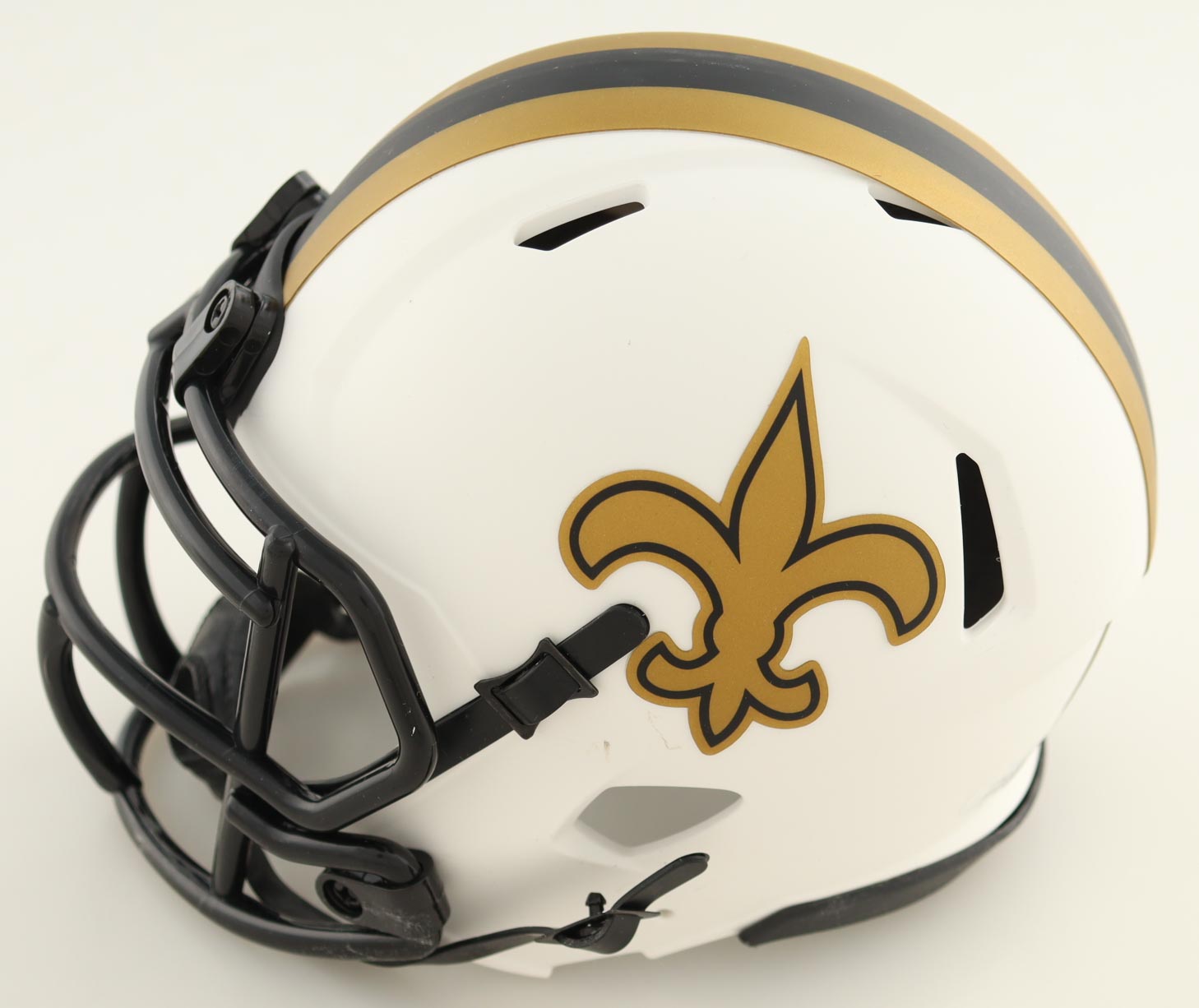 Isaiah Foskey Signed Saints Lunar Eclipse Alternate Speed Mini Helmet (JSA & PIA) at PristineAuction.com Isaiah Foskey Signed Saints Lunar Eclipse Alternate Speed Mini Helmet (JSA & PIA) at PristineAuction.com