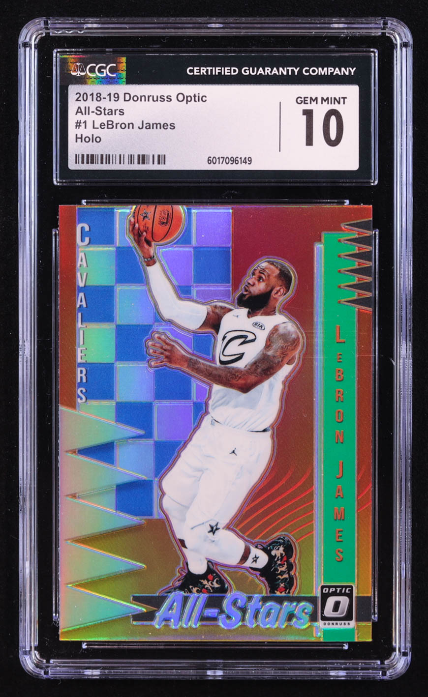 LeBron James 2018-19 Donruss Optic All Stars Holo #1 (CGC 10) at PristineAuction.com LeBron James 2018-19 Donruss Optic All Stars Holo #1 (CGC 10) at PristineAuction.com