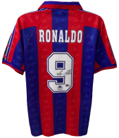 Ronaldo Nazario Signed Barcelona Jersey (Beckett) at PristineAuction.com