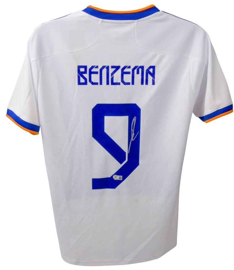 Karim Benzema Signed Real Madrid Jersey (Beckett) at PristineAuction.com Karim Benzema Signed Real Madrid Jersey (Beckett) at PristineAuction.com