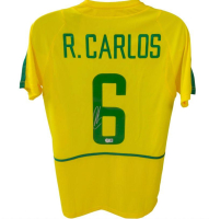 Roberto Carlos Signed Brazil Jersey (Beckett) at PristineAuction.com